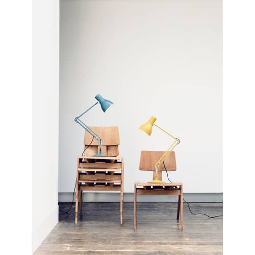 Tischleuchte Type 75 metall blau / limitierte Auflage - von Margaret Howell - Anglepoise - Sächsisch Blau - Aluminium, Gusseisen, Stahl
