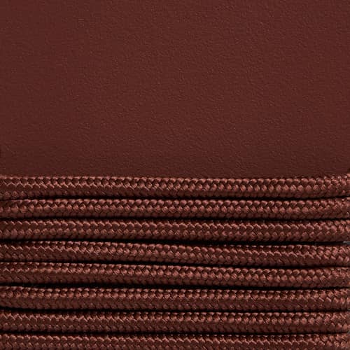 Transat fixe Palissade Cord rouge / Corde tissu recyclé - Hay - Rouge oxyde - Acier laqué époxy, Corde tissu polyester recyclé