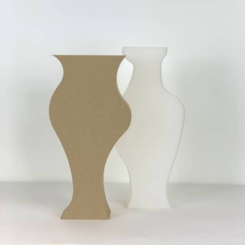Set de 2 vases Hydria - Argot Studio - Beige & opalin - Bioplastique