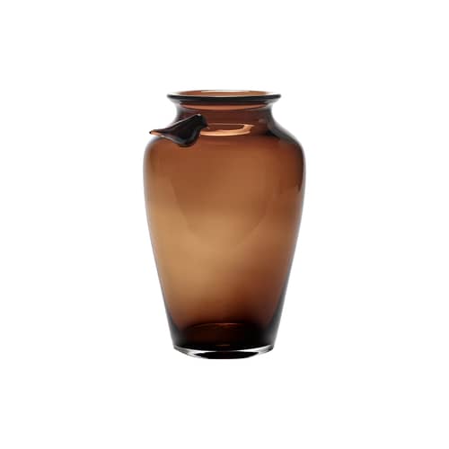 Vase Perch Serax / Groß – Ø 12,5 x H 32 cm - Braun - Glas