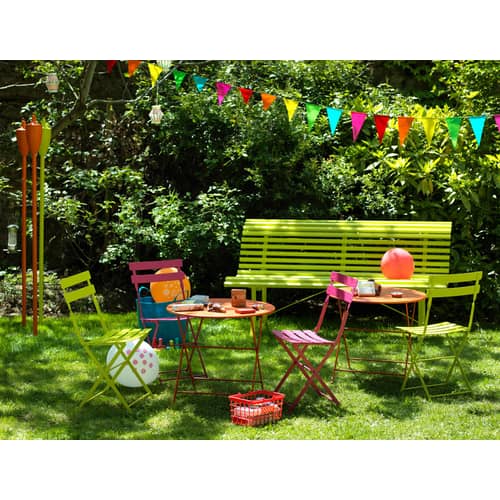 Chaise pliante Bistro métal vert - Fermob - Romarin - Acier laqué