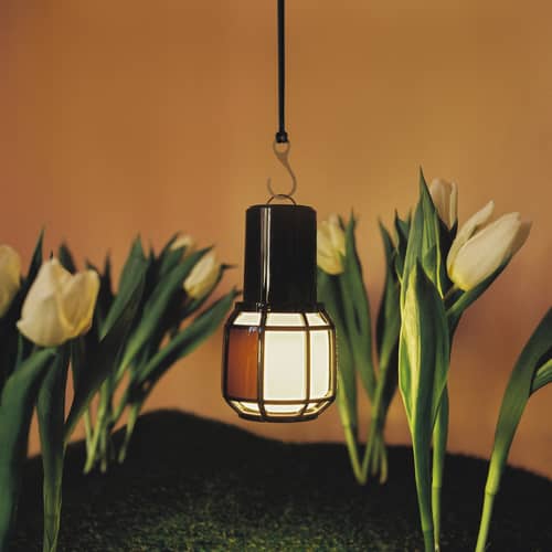 Lampada da esterno ricaricabile senza fili Chispa LED materiale plastico nero /H 17,8 cm - Marset - Nero - policarbonato, Polietilene