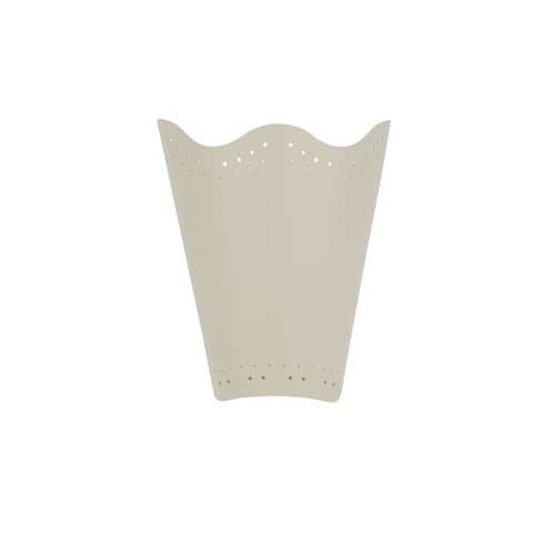 Applique Stellaire metallo bianco / L 20 x H 23 cm - Metallo / Non elettrificata - Maison Sarah Lavoine - Guscio d\'uovo - Ottone