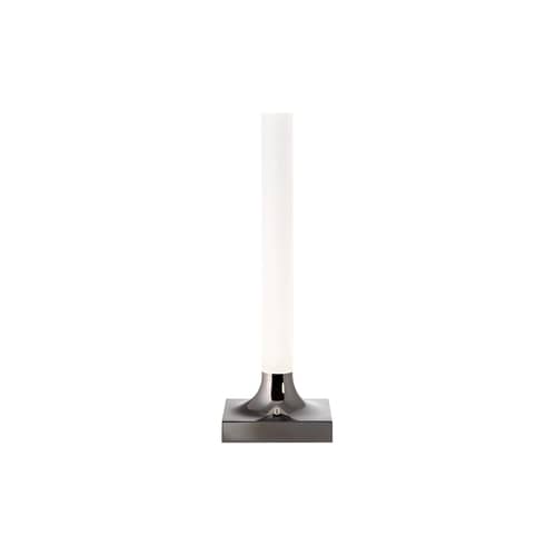 Lampe sans fil rechargeable Goodnight LED plastique métal - Kartell - Titanium - ABS recyclé, PMMA
