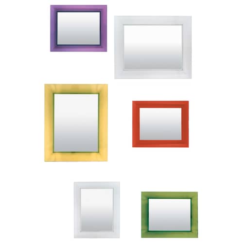 Miroir Mural Kartell François Ghost - 65x79 Cm, Cristal Transparent, Design Philippe Starck