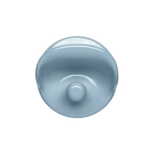 Patère / Réédition 1972 - Ø 10,5 cm - Kartell - Bleu clair - ABS