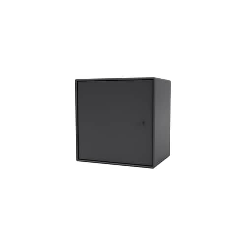 Portaoggetti da parete Montana Mini 1003 legno grigio / Supporto destro - 35 x 35 x P 25 cm - MONTANA - Antracite 04 - MDF laccato