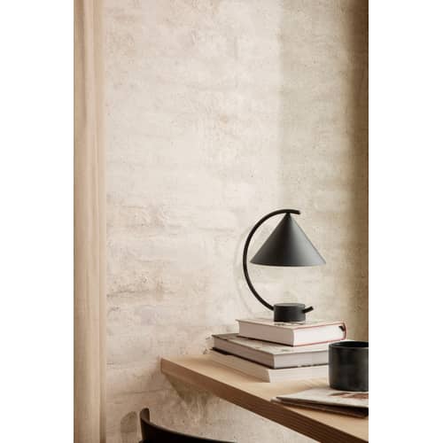 Schnurlosleuchte Meridian LED metall schwarz / Metall - H 26 cm - Ferm Living - Schwarz - Metall