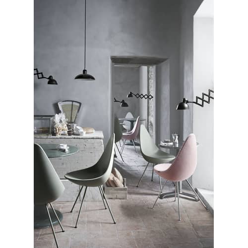 Sospensione Kaiser Idell metallo nero / Ø 28,5 cm - Riedizione 1930 - Fritz Hansen - Nero brillante - Acciaio laccato