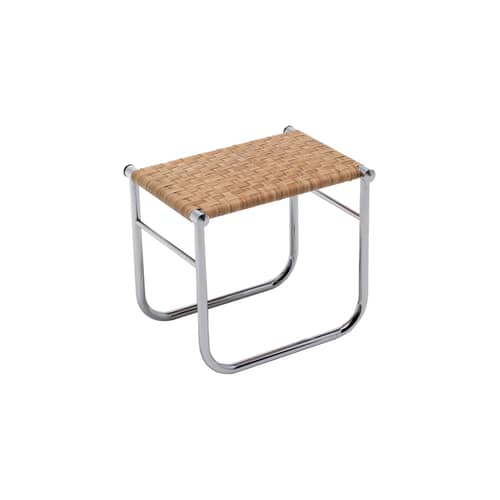 CASSINA LC9 Stool - natural rottan chromed | Made In Design UK