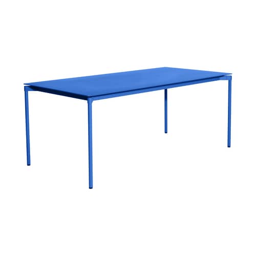 Table rectangulaire Fromme / Aluminium - 180 x 90 cm - Petite Friture - Bleu - Aluminium