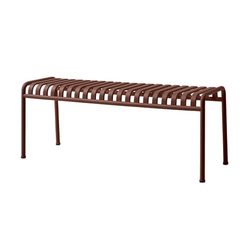 Bank Palissade metall rot / L 120 cm - R & E Bouroullec - Hay - Oxidrot - Stahl