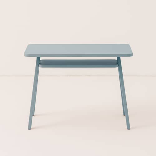 Bureau enfant Growing Green bois bleu / 70 x 45 x H 50 cm - NOBODINOZ - Bleu ciel - Contreplaqué, Hêtre massif
