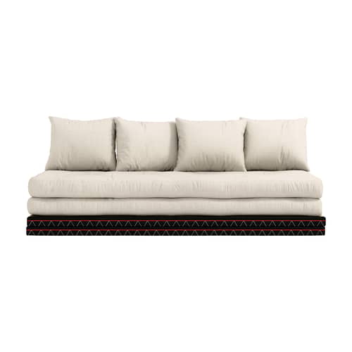 Canapé convertible Chico KARUP / Modulable - L 200 cm - Blanc - Tissu ...