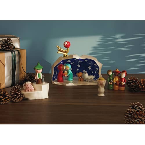 Stella Cometa Christmas crib figure ceramic multicoloured / Hand-painted porcelain - Alessi - Stella Cometa - China