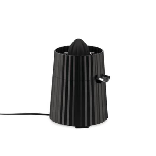 elektrische Zitruspresse Plissé plastikmaterial schwarz / 80 W - Alessi - Schwarz - rostfreier Stahl, thermoplastisches Harz