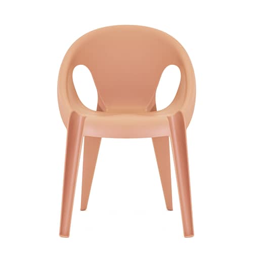 Fauteuil empilable Bell plastique orange / Polypropylène recyclé (éco-conçu) - Konstantin Grcic, 2020 - Magis - Orange Sunrise - Polypropylène recyclé