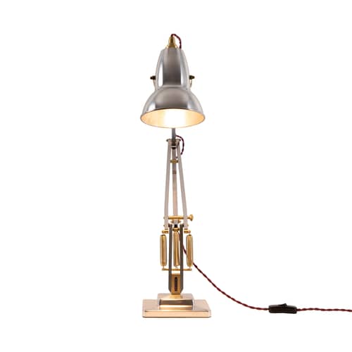 Lampe de table Original 1227 / Edition limitée & numérotée, 90e anniversaire - Anglepoise - Aluminium brut & laiton - Aluminium