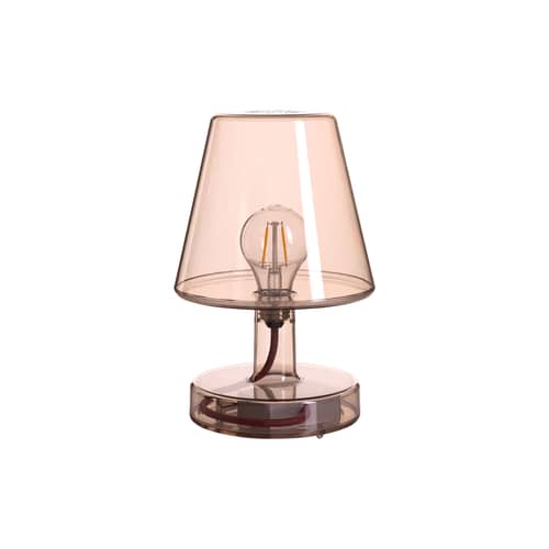 Lampe sans fil rechargeable Transloetje LED / LED - Ø 16 x H 25 cm - Fatboy - Marron - Polycarbonate