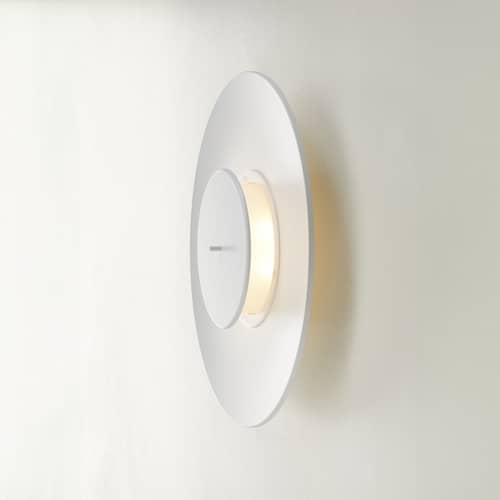 Applique Lunaire LED metallo bianco / Ø 75 cm - Luce regolabile - Fontana Arte - Bianco - Alluminio