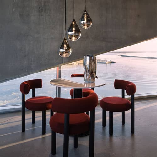 Pendelleuchte Flare Bead LED glas silber - Tom Dixon - Perle / Spiegelfarbenes Silber - Borosilikatglas