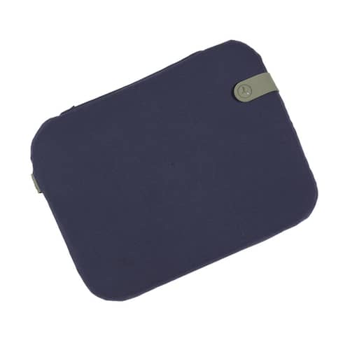 Sitzkissen Color Mix textil blau / 41 x 38 cm - Fermob - Nachtblau - Polyacryl-Gewebe, Schaumstoff