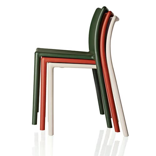 Stacking chair Air-Chair Magis Polypropylene - Black - Plastic