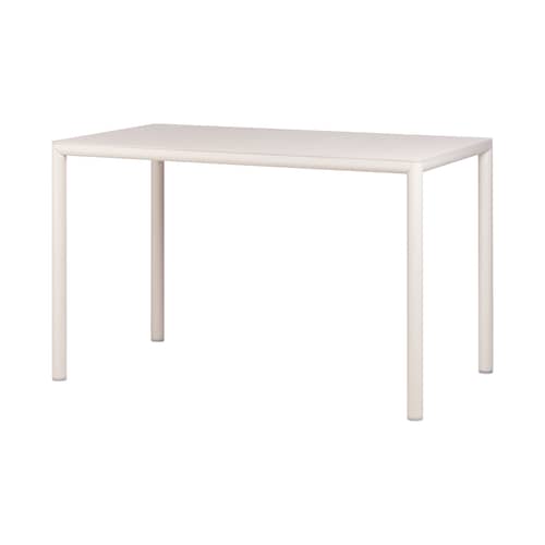 Table rectangulaire Piave blanc / 120 x 70 cm - Stratifié texturé - NARDI - Corde - Aluminium, Stratifié HPL