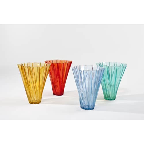Shanghai Vase plastic material transparent / Mario Bellini, 2012 - Kartell - Crystal - PMMA