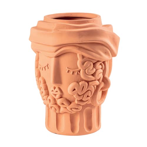Vaso Magna Graecia - Man ceramica arancione / Man - H 33 cm - Seletti - Uomo - Terracotta