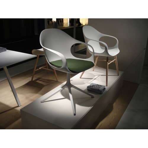 Fauteuil Elephant Trestle plastique noir  / Seconde vie - Kristalia - Noir - Acier, Polyuréthane laqué