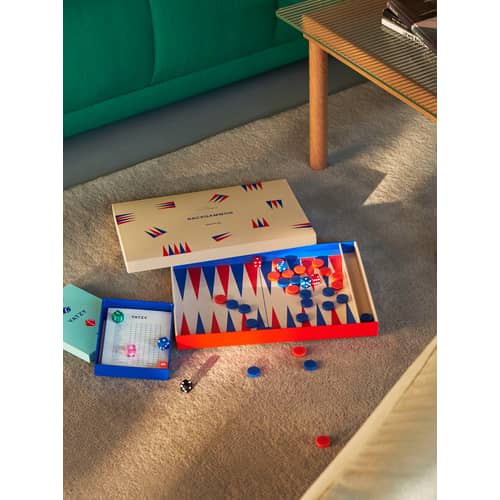 Jeu Backgammon Hay Play plastique multicolore - Hay - Backgammon - Carton, Résine