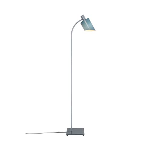 Lampadaire La Lampe de Bureau Reading verre bleu / Liseuse - Charlotte Perriand, 1965 - Nemo - Gris-bleu - Acier, Verre