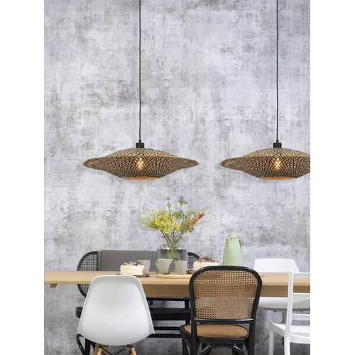 Bali Medium Pendant natural wood / Bamboo - Ø 60 cm - GOOD&MOJO - Ø 60 cm / Natural & black - Bamboo