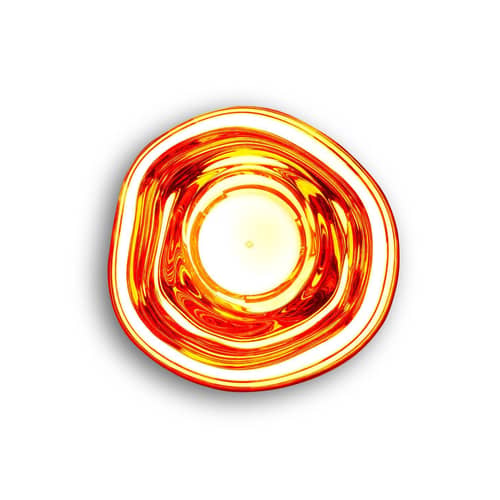 Applique Melt Surface Mini LED / Plafonnier - Ø 30 cm / Change de couleur - Tom Dixon - Cuivre - Polycarbonate