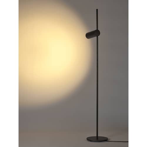 Lampada a stelo Sofisticato NR.15 metallo nero / Lampada da lettura - H 140 cm / Riflettori puntati su - Serax - H 140 cm / Acciaio ossidato blu - Acciaio