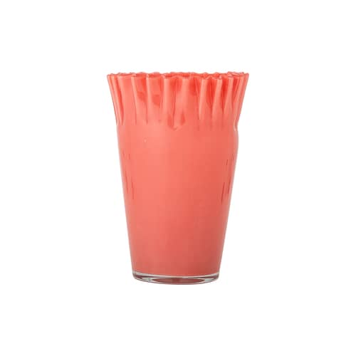 Vaso Janine vetro arancione / H 30 cm - Bloomingville - Arancione - Vetro soffiato a bocca
