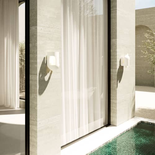 Applique d\'esterno Soul Story 3 LED - Outdoor pietra bianco / Cemento - DCW éditions - n°3 / Bianco - Calcestruzzo
