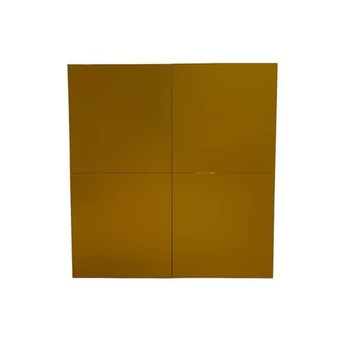 Armoire Flexi bois orange / 120 x 45 x 128 - Cappellini - Citrouille - Panneau de fibres à haute densité