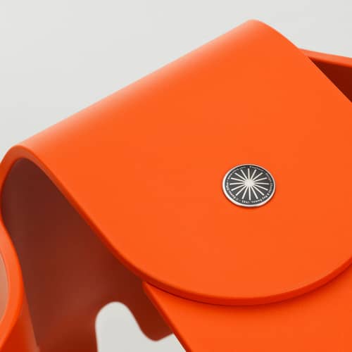 Dekoration Eames Elephant RE (1945) plastikmaterial rot / B 78,5 cm - Recycelter Kunststoff - Vitra - Rot Rot Orangerot - Recyceltes Polypropylen