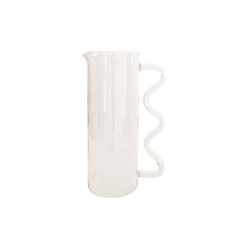 Karaffe Wave glas transparent / 1,4 L - Sophie Lou Jacobsen - Transparent - Borosilikatglas