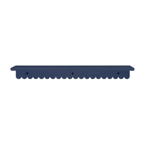 Mensola a muro Vibes Large metallo blu / L 50 cm - NOBODINOZ - Notte Blu - Acciaio laccato