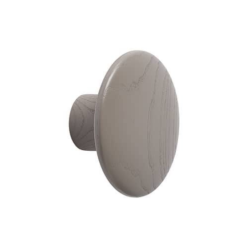 Patère The Dots Wood Small / Bois - Ø 9 cm - Muuto - Taupe - Frêne teinté
