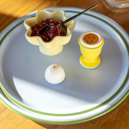 Salz- und Pfeffer-Set Egg keramik gelb - & klevering - Gelb - Sandstein