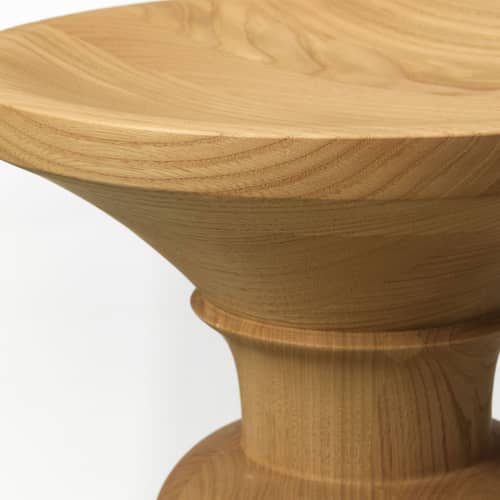 Tabouret Stools bois naturel / Modèle B - Vitra - Modèle B / Châtaignier naturel - Châtaignier massif