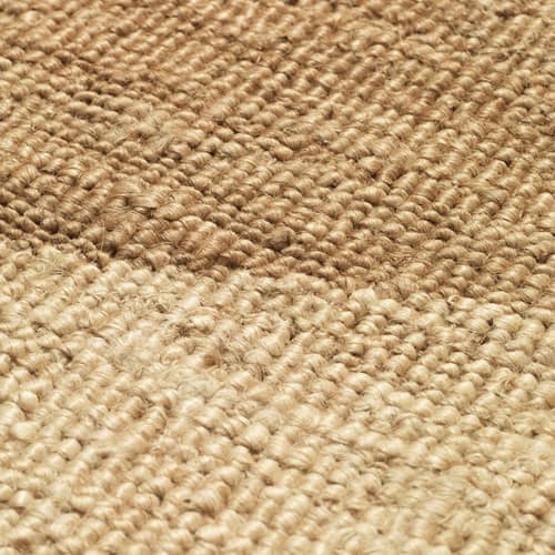 Tapis Studie beige / 70 x 50 cm - Jute tissé main - Ferm Living - 70 x 50 cm / Naturel - Jute