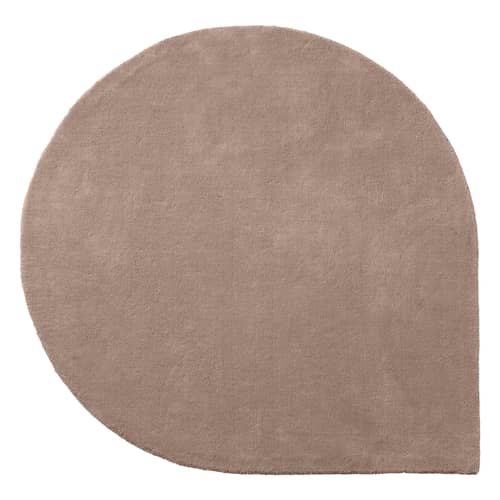 Teppich Stilla textil rosa / 265 x 220 cm - handgetuftet - AYTM - Altrosa - Wolle
