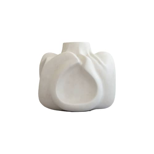 Vase Wabi Big / 55 x 55 x H 48 cm - 101 COPENHAGEN - Big / Blanc - Céramique émaillée