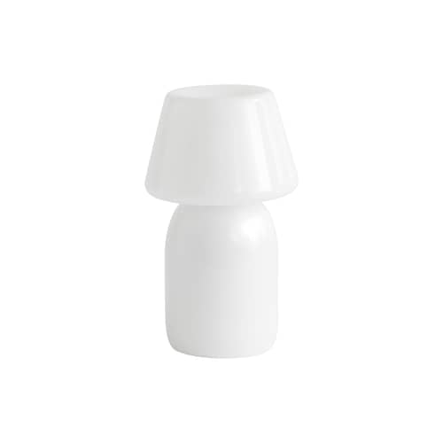 Apollo Wireless rechargeable outdoor lamp glass white / Hand-blown glass - Hay - White - Mouth blown glass