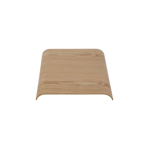 Armlehne  holz natur / Tablett für Bank & Hocker Curva - 33 x 32 cm - AYTM - Eiche - Vielschicht-Sperrholz in Eiche